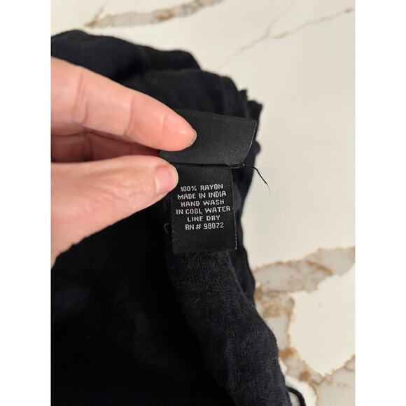 Cejon Scarf Black Tassel Hem Shawl Wrap Rayon OS Winter Comfortcore - Picture 7 of 7